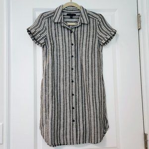 Banana Republic Stripped Button Dress